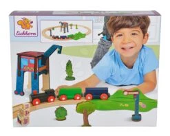 Holz-Eisenbahn Train Oval Eichhorn Mit Lokomotive Mit Kran Und Zubehör 18-teilig 205 Cm Schienenlänge 9 Holz-Eisenbahn Train Oval Eichhorn Mit Lokomotive Mit Kran Und Zubehör 18-teilig 205 Cm Schienenlänge -Eichhorn 100001261 c eichhorn vlacik