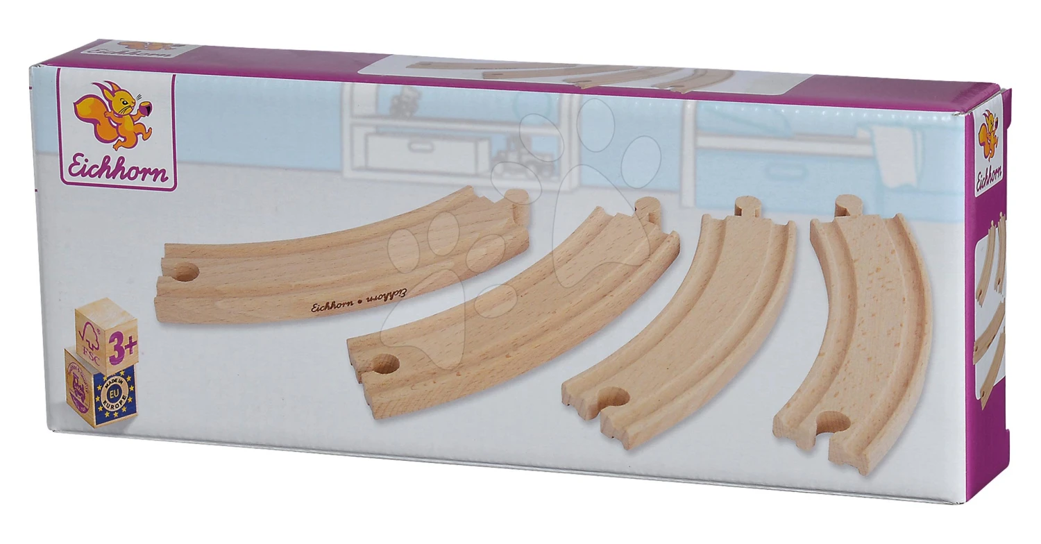 Ersatzteile Für Eisenbahn Train Large Curved Tracks Eichhorn Gebogene Schienen 20,5 Cm X 4 Stück 4 Ersatzteile Für Eisenbahn Train Large Curved Tracks Eichhorn Gebogene Schienen 20,5 Cm X 4 Stück – Bild 4