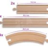 Ersatzteile Für Eisenbahn Train Track Set Large Eichhorn Gebogene Schienen Zum Ausziehen Verschiedene Längen 10 Stück