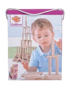 Holzbausteine Wooden Construction Kit Eichhorn Naturholz 200 Teile Ab 2 Jahren -Eichhorn 100001612 f eichhorn kocky