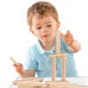 Holzbausteine Wooden Construction Kit Eichhorn Naturholz 200 Teile Ab 2 Jahren