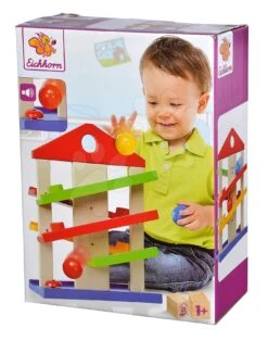 Kugelbahn Runway Eichhorn Didaktisches Spiel Mit 3 Bällen Und Einer Glocke Ab 12 Monaten -Eichhorn 100002025 d eichhorn draha