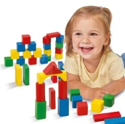 Holzwürfel Wooden Toy Blocks Eichhorn Bunt 85 Teile In Verschiedenen Formen Ab 12 Monaten