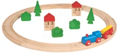 Holzset Wooden Toy Assortment 3in1 Eichhorn Bahngleis 20 Teile Bausatz 85 Teile Und Würfel 85 Teile Von 1-3 Jahren -Eichhorn 100002050 v a eichhorn vlackodraha