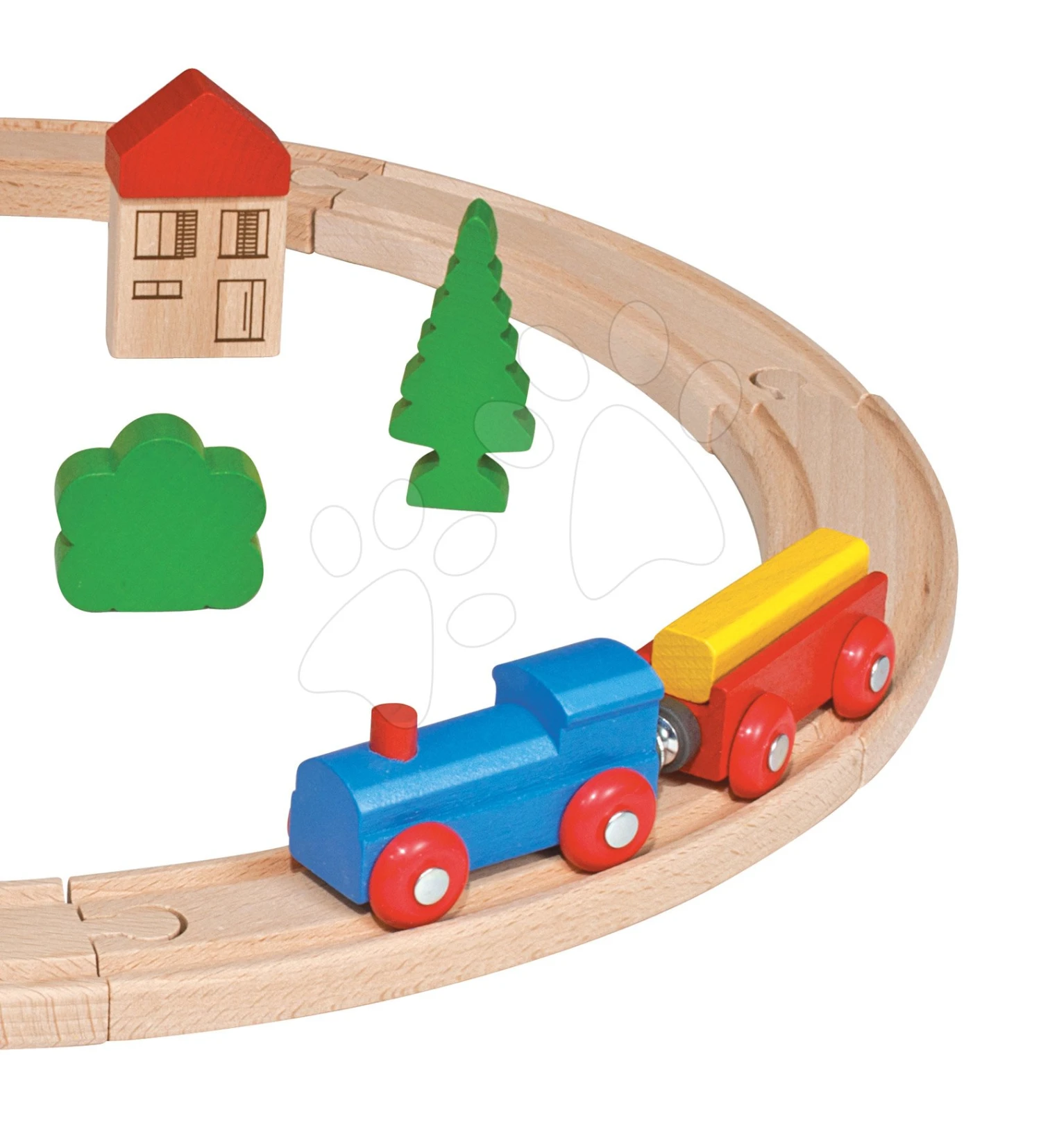 Holz-Eisenbahn Wooden Toy Eichhorn Mit Zubehör Häuser Und Bäume 20 Teile 1 Holz-Eisenbahn Wooden Toy Eichhorn Mit Zubehör Häuser Und Bäume 20 Teile