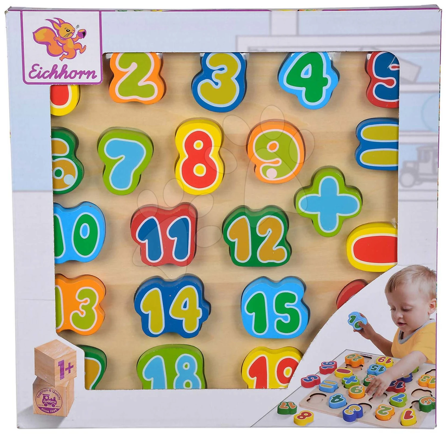 Holznummern Und Zeichen Nummern Eichhorn 23 Teile Ab 12 Monaten 4 Holznummern Und Zeichen Nummern Eichhorn 23 Teile Ab 12 Monaten – Bild 4