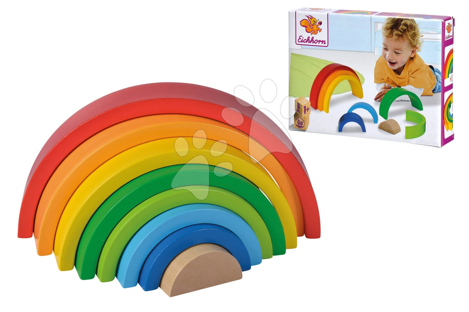 Holzpuzzle Regenbogen Rainbow Eichhorn 8 Teile Ab 12 Monaten EH3458 4 Holzpuzzle Regenbogen Rainbow Eichhorn 8 Teile Ab 12 Monaten EH3458 – Bild 4
