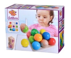 Didaktische Holzpyramide Marbel Sorting Game Eichhorn 15 Teile Ab 12 Monaten EH3462 -Eichhorn 100003462 f eichhorn pyramida