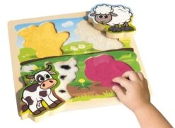 Holzpuzzle Feel Puzzle With Fabric Eichhorn 5 Teile Tiere Mit Textilteilen Ab 12 Monaten -Eichhorn 100003687 g eichhorn puzzle
