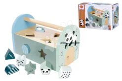 Didaktisches Holzhaus Panda Shape Box Eichhorn Mit 8 Einsatzformen Und Türen Ab 12 Monaten EH3807 -Eichhorn 100003807 h eichhorn domcek