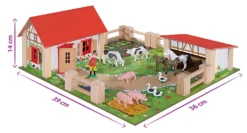 Holzbauernhof Mit Tieren Farmyard Small Eichhorn Mit Zwei Gebäuden Und Einem Hof von 21 Teilen 11 Holzbauernhof Mit Tieren Farmyard Small Eichhorn Mit Zwei Gebäuden Und Einem Hof von 21 Teilen -Eichhorn 100004304 e eichhorn farma