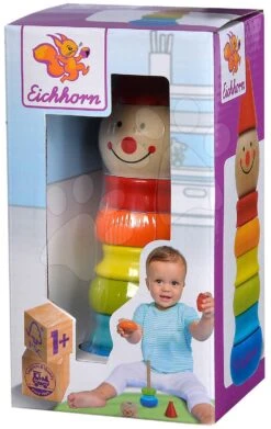 Holzturm Faltbar Clown Stacking Clown Eichhorn 8 Farbige Teile Höhe Ab 12 Monaten 10 Holzturm Faltbar Clown Stacking Clown Eichhorn 8 Farbige Teile Höhe Ab 12 Monaten -Eichhorn 100005055 f eichhorn veza