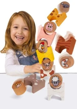 Holztiere Stackable Farm Animals Eichhorn 14 Teile Ab 24 Monaten -Eichhorn 100005201 g eichhorn zvieratka