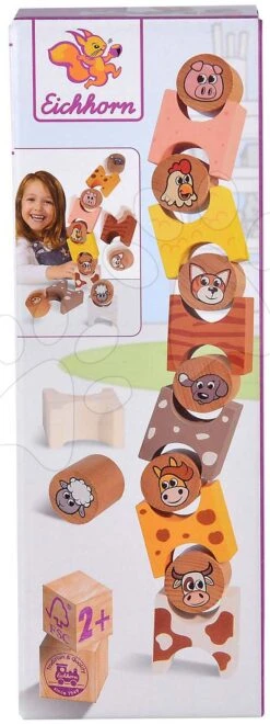 Holztiere Stackable Farm Animals Eichhorn 14 Teile Ab 24 Monaten -Eichhorn 100005201 i eichhorn zvieratka