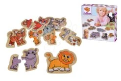 Holzpuzzle Tiere Animal Puzzle Eichhorn 8 Typen 16 Teile Ab 12 Monaten EH5206 -Eichhorn 100005206 j eichhorn puzzle