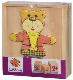 Holzpuzzle Bär Bear Puzzle Eichhorn 20 Teile Mit Auswechselbarer Kleidung Ab 24 Monaten -Eichhorn 100005401 e eichhorn puzzle
