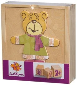 Holzpuzzle Bär Bear Puzzle Eichhorn 20 Teile Mit Auswechselbarer Kleidung Ab 24 Monaten -Eichhorn 100005401 g eichhorn puzzle