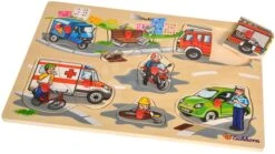 Holzpuzzle Generic Puzzle DP Eichhorn 9 Teile Safari-Farmfahrzeuge Ab 24 Monaten -Eichhorn 100005410 b eichhorn puzzle