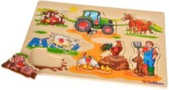 Holzpuzzle Generic Puzzle DP Eichhorn 9 Teile Safari-Farmfahrzeuge Ab 24 Monaten -Eichhorn 100005410 c eichhorn puzzle