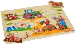 Holzpuzzle Generic Puzzle DP Eichhorn 9 Teile Safari-Farmfahrzeuge Ab 24 Monaten -Eichhorn 100005410 l eichhorn puzzle