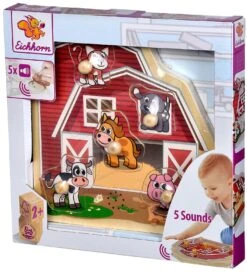 Holzpuzzle Bauernhof Puzzle Mit Sound Eichhorn 5 Tiere Mit Sound Ab 24 Monaten 10 Holzpuzzle Bauernhof Puzzle Mit Sound Eichhorn 5 Tiere Mit Sound Ab 24 Monaten -Eichhorn 100005415 e eichhorn puzzle