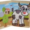 Bilderbuch Aus Holz Picture Book Farm Eichhorn 4 Seiten Mit Tieren Ab 6 Monaten
