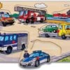 Holzpuzzle Pin Puzzle Eichhorn 6 Einsteckformen Mit Bildern Von Tieren Fahrzeugen Ab 24 Monaten