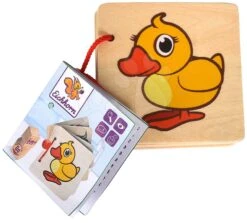 Bilderbuch Aus Holz Picture Book DP Eichhorn 4 Seiten Mit 8 Tiermotiven Ab 6 Monaten
