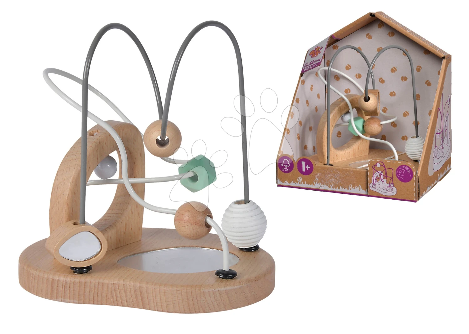 Holzlabyrinth Mit Glocke Und Spiegel Baby Pure Bead Maze Eichhorn Spiel Mit 2 Bahnen Ab 12 Monaten EH5722 3 Holzlabyrinth Mit Glocke Und Spiegel Baby Pure Bead Maze Eichhorn Spiel Mit 2 Bahnen Ab 12 Monaten EH5722 – Bild 3
