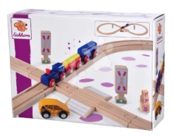 Bahngleis Aus Holz Train Figure-of 8 Railway Eichhorn Mit Lokomotive, Wagen Und Zubehör, 27-teilig, 290 Cm Schienenlänge -Eichhorn 100006202 e eichhorn trat