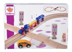 Bahngleis Aus Holz Train Figure-of 8 Railway Eichhorn Mit Lokomotive, Wagen Und Zubehör, 27-teilig, 290 Cm Schienenlänge -Eichhorn 100006202 f eichhorn trat