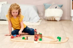 Holzgleis Mit Feuerwache Train Set Firestation Eichhorn Mit Zug 33 Teile 235 Cm Schienenlänge -Eichhorn 100006205 j eichhorn stanica