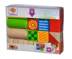 Holzwürfel Feel And Sound Blocks Eichhorn Gemustert 20 Stück 4 Würfel Mit Textur Und 2 Sounds Größe 40 Mm Ab 12 Monaten -Eichhorn 100024253 d eichhorn kocky