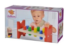 Hammerbank Hammering Bench Eichhorn Mit Hammer Und 8 Farbigen Zylindern 10 Teile Ab 12 Monaten -Eichhorn 100027005 d eichhorn zatlkacka