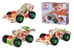 Holzbausatz Mit Drei Rennwagen Constructor Racer Eichhorn Formel 1 Und 2 Fahrzeuge 35 Teile -Eichhorn 100039007 f eichhorn stavebnica
