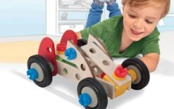 Holzbausatz Racing Constructor Racer Eichhorn Drei Modelle (Minibuggy, Formel 1, Rennwagen) 50 Teile