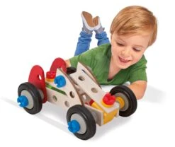 Holzbausatz Racing Constructor Racer Eichhorn Drei Modelle (Minibuggy, Formel 1, Rennwagen) 50 Teile -Eichhorn 100039016 i eichhorn stavebnica