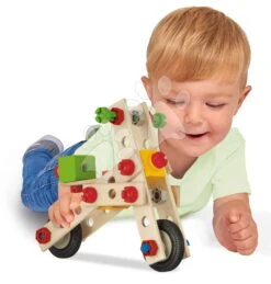 Motorradbausatz Aus Holz Constructor Sccoter Eichhorn 4 Modelle (Motorrad, Flugzeug, Helikopter, Libelle) 65 Teile Ab 3 Jahren EH39018 -Eichhorn 100039018 e eichhorn stavebnica