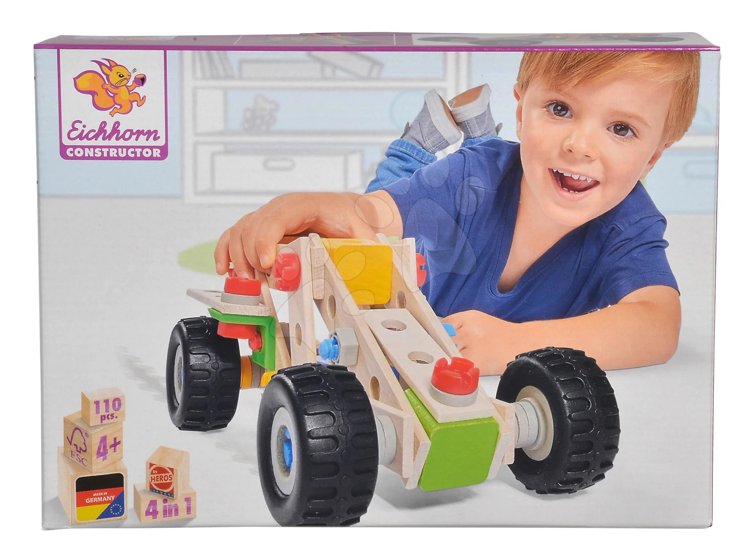 Holzbaukasten Vierrad Constructor Quad Eichhorn Vier Modelle (Quad, Fahrrad, Minibuggy, Motorrad) 110 Teile Ab 4 Jahren 8 Holzbaukasten Vierrad Constructor Quad Eichhorn Vier Modelle (Quad, Fahrrad, Minibuggy, Motorrad) 110 Teile Ab 4 Jahren – Bild 8