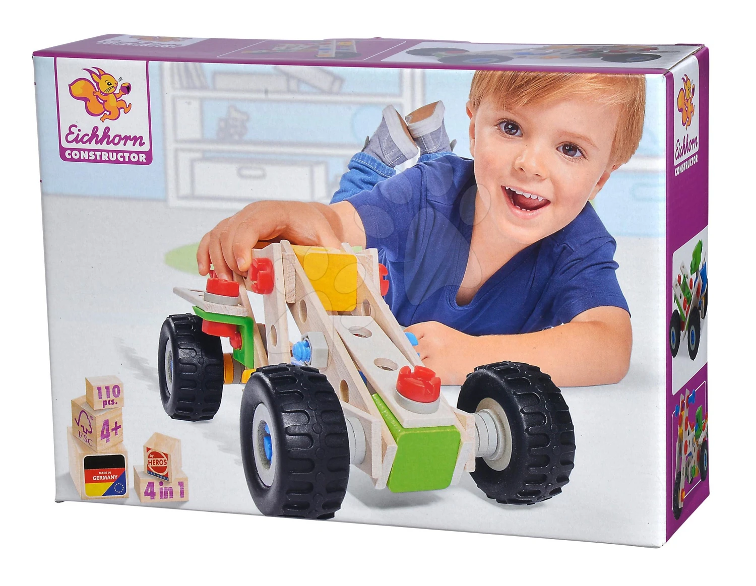 Holzbaukasten Vierrad Constructor Quad Eichhorn Vier Modelle (Quad, Fahrrad, Minibuggy, Motorrad) 110 Teile Ab 4 Jahren 9 Holzbaukasten Vierrad Constructor Quad Eichhorn Vier Modelle (Quad, Fahrrad, Minibuggy, Motorrad) 110 Teile Ab 4 Jahren – Bild 9