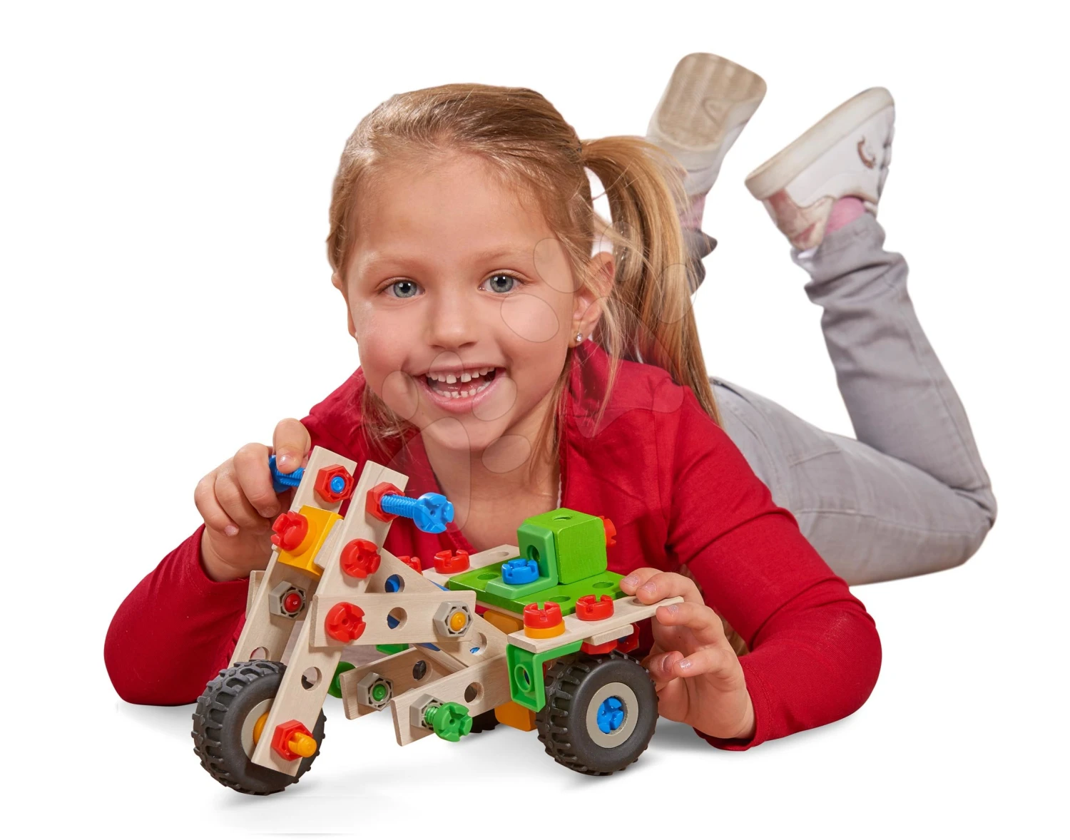 Holzbaukasten Vierrad Constructor Quad Eichhorn Vier Modelle (Quad, Fahrrad, Minibuggy, Motorrad) 110 Teile Ab 4 Jahren 2 Holzbaukasten Vierrad Constructor Quad Eichhorn Vier Modelle (Quad, Fahrrad, Minibuggy, Motorrad) 110 Teile Ab 4 Jahren – Bild 2