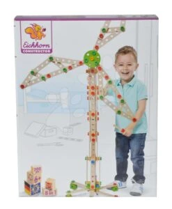 Holzbausatz Windmühle Constructor Windmill Eichhorn 8 Modelle (Mühle, Kran, Flugzeug, Jagdflugzeug, Katamaran, Auto, Brücke, Containerkran) 300 Teile Ab -Eichhorn 100039046 e eichhorn stavebnica