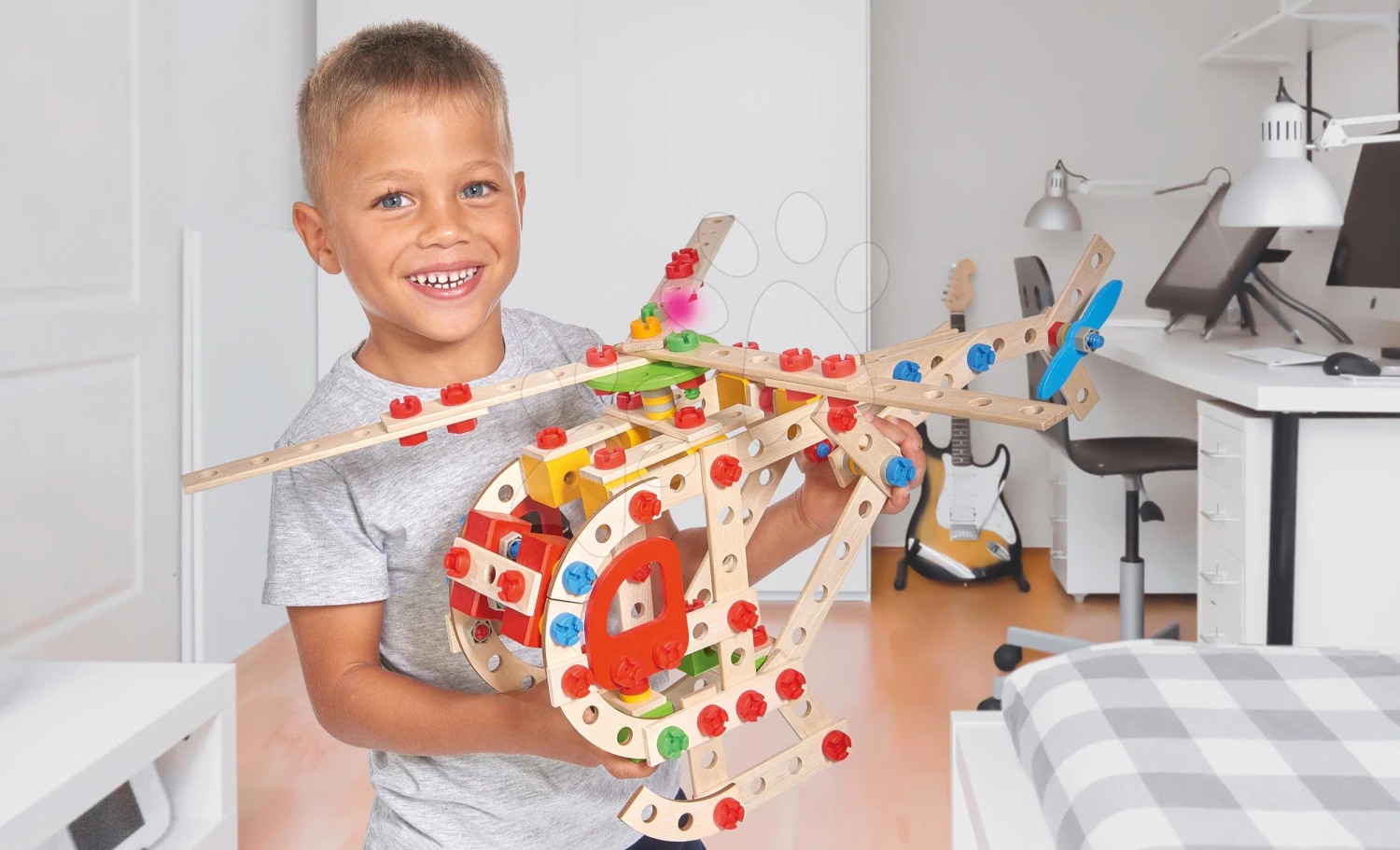 Baukasten Aus Holz Hubschrauber Constructor Helicopter Eichhorn 5 Modelle (Hubschrauber, Kampfjet, Schiff, Schlepper, Wasserflugzeug) 225 Teile Ab 6 Jahren 10 Baukasten Aus Holz Hubschrauber Constructor Helicopter Eichhorn 5 Modelle (Hubschrauber, Kampfjet, Schiff, Schlepper, Wasserflugzeug) 225 Teile Ab 6 Jahren – Bild 10