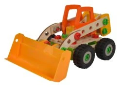 Holzbausatz Lader Constructor Wheel Loader Eichhorn Sechs Modelle (Lader, Kran, Mobilkran, LKW, Unimog, Bigfoot) 140 Teile Ab 5 Jahren -Eichhorn 100039057 e eichhorn stavebnica