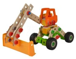 Holzbausatz Lader Constructor Wheel Loader Eichhorn Sechs Modelle (Lader, Kran, Mobilkran, LKW, Unimog, Bigfoot) 140 Teile Ab 5 Jahren -Eichhorn 100039057 f eichhorn stavebnica