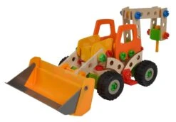 Holzbausatz Lader Constructor Wheel Loader Eichhorn Sechs Modelle (Lader, Kran, Mobilkran, LKW, Unimog, Bigfoot) 140 Teile Ab 5 Jahren -Eichhorn 100039057 h eichhorn stavebnica