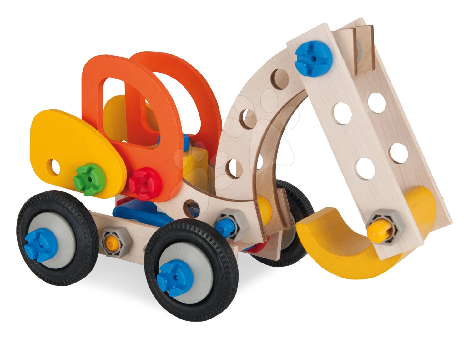 Holzbausatz Bagger Constructor Excavator Eichhorn Drei Modelle (Bagger, Traktor Mit Bagger, Lader) 90 Teile Ab 4 Jahren 2 Holzbausatz Bagger Constructor Excavator Eichhorn Drei Modelle (Bagger, Traktor Mit Bagger, Lader) 90 Teile Ab 4 Jahren – Bild 2