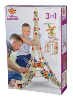 Baukasten Aus Holz Eiffelturm Constructor Eiffel Tower Eichhorn 3 Modelle (Eiffelturm, Windmühle, Triumphbogen) 315 Teile Ab 6 Jahren -Eichhorn 100039091 g eichhorn stavebnica