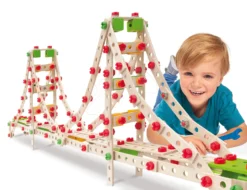 Baukasten Aus Holz Brücke Constructor Golden Gate Eichhorn 3 Modelle (Golden Gate Bridge, Tower Bridge, Empire State Building) 444 Teile Ab 6 Jahren -Eichhorn 100039092 b eichhorn stavebnica