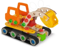 Baukasten Aus Holz Raupenkran Constructor Crawler Excavator Eichhorn 4 Modelle (Kran, Raupenkran, Wagen, Schneequad) 170 Teile Ab 6 Jahren -Eichhorn 100039096 e eichhorn stavebnica